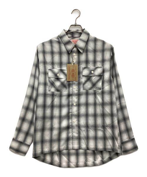 BIG MIKE（ビックマイク）BIG MIKE (ビックマイク) 長袖シャツ グレー サイズ:SIZE Mの古着・服飾アイテム