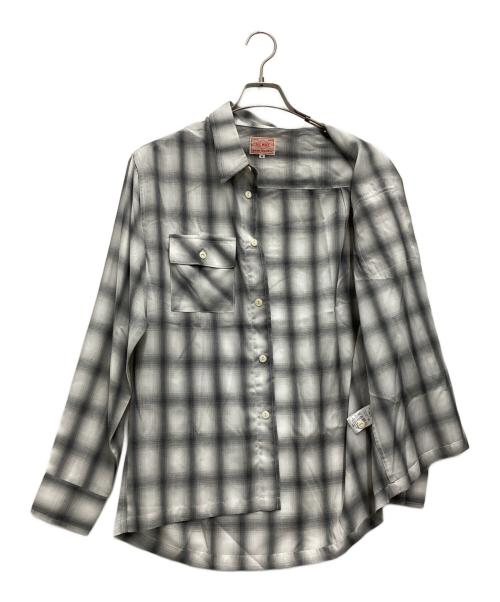BIG MIKE（ビックマイク）BIG MIKE (ビックマイク) 長袖シャツ グレー サイズ:SIZE Mの古着・服飾アイテム