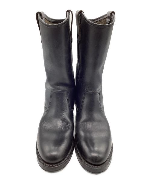 HYKE（ハイク）HYKE (ハイク) カウハイドレザーペコスブーツ ブラック サイズ:SIZE 5の古着・服飾アイテム