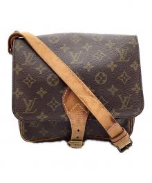 LOUIS VUITTON（ルイ ヴィトン）の古着「カルトシエールMM ショルダーバッグ モノグラム」｜ブラウン