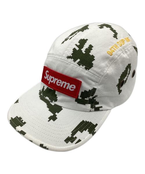 SUPREME（シュプリーム）Supreme (シュプリーム) キャップ military campcap 21AW ホワイト×グリーンの古着・服飾アイテム