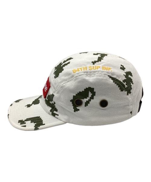 SUPREME（シュプリーム）Supreme (シュプリーム) キャップ military campcap 21AW ホワイト×グリーンの古着・服飾アイテム