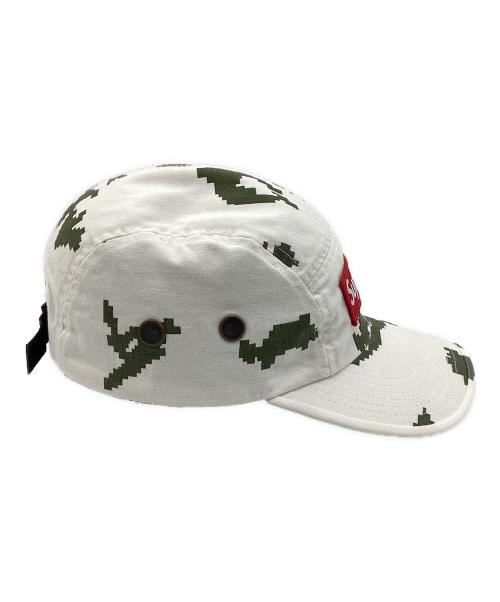 SUPREME（シュプリーム）Supreme (シュプリーム) キャップ military campcap 21AW ホワイト×グリーンの古着・服飾アイテム
