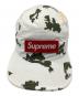 Supreme (シュプリーム) キャップ military campcap 21AW ホワイト×グリーン：8000円