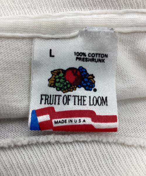 FRUIT OF THE LOOM（フルーツオブザルーム）FRUIT OF THE LOOM (フルーツオブザルーム) 半袖カットソー 90s MADE IN USA ホワイト サイズ:SIZE Lの古着・服飾アイテム