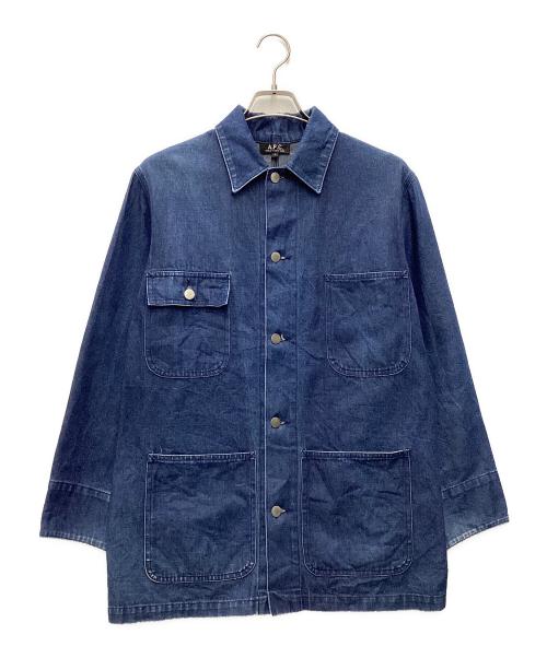 A.P.C.（アーペーセー）A.P.C. (アーペーセー) ワークデニムジャケット 00’s ブルー サイズ:SIZE Sの古着・服飾アイテム
