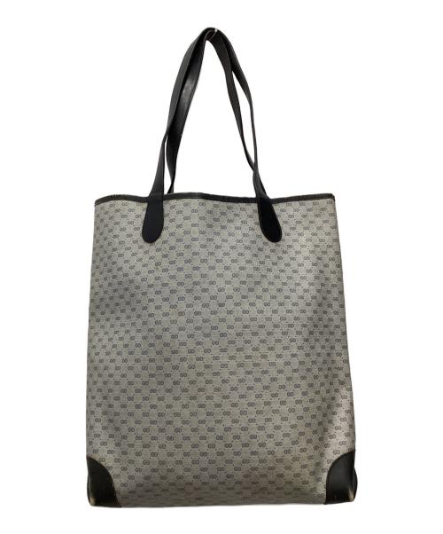 GUCCI（グッチ）GUCCI (グッチ) トートバッグ OLD GUCCI グレー×ブラックの古着・服飾アイテム