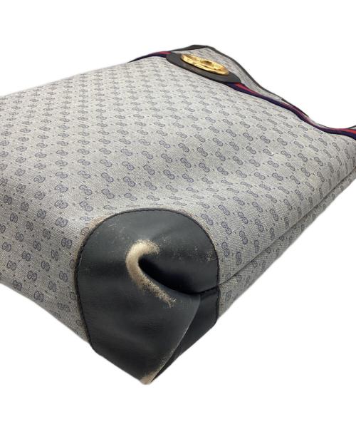GUCCI（グッチ）GUCCI (グッチ) トートバッグ OLD GUCCI グレー×ブラックの古着・服飾アイテム