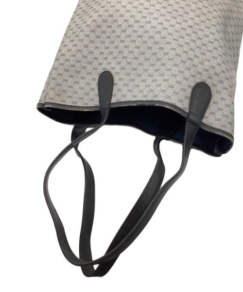 GUCCI（グッチ）GUCCI (グッチ) トートバッグ OLD GUCCI グレー×ブラックの古着・服飾アイテム