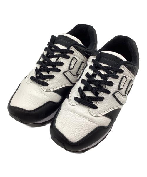 Sangacio（サンガッチョ）SANGACIO (サンガッチョ) ローカットスニーカー ブラック×ホワイト サイズ:SIZE 24.5cmの古着・服飾アイテム