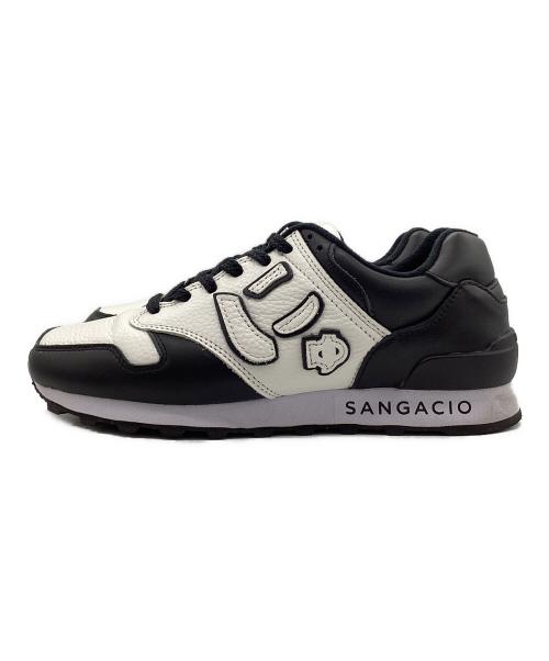 Sangacio（サンガッチョ）SANGACIO (サンガッチョ) ローカットスニーカー ブラック×ホワイト サイズ:SIZE 24.5cmの古着・服飾アイテム