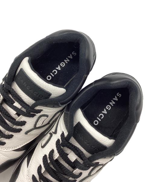 Sangacio（サンガッチョ）SANGACIO (サンガッチョ) ローカットスニーカー ブラック×ホワイト サイズ:SIZE 24.5cmの古着・服飾アイテム