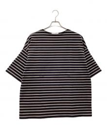 MARKA（マーカ）の古着「半袖カットソー オーガニックコットン30/1引き揃えBD天竺ボーダー」｜ブラウン×ブラック