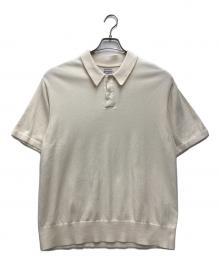 Yonetomi NEW BASIC（ヨネトミニューベーシック）の古着「半袖ポロシャツ」｜アイボリー
