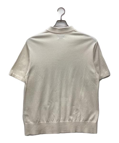 Yonetomi NEW BASIC（ヨネトミニューベーシック）Yonetomi NEW BASIC (ヨネトミニューベーシック) 半袖ポロシャツ アイボリー サイズ:SIZE Lの古着・服飾アイテム