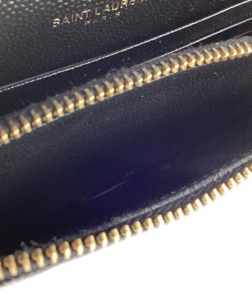 Saint Laurent Paris（サンローランパリ）Saint Laurent Paris (サンローランパリ) カサンドラ エンベロープ チェーンウォレット チェーンショルダーウォレット ブラック×ゴールドの古着・服飾アイテム