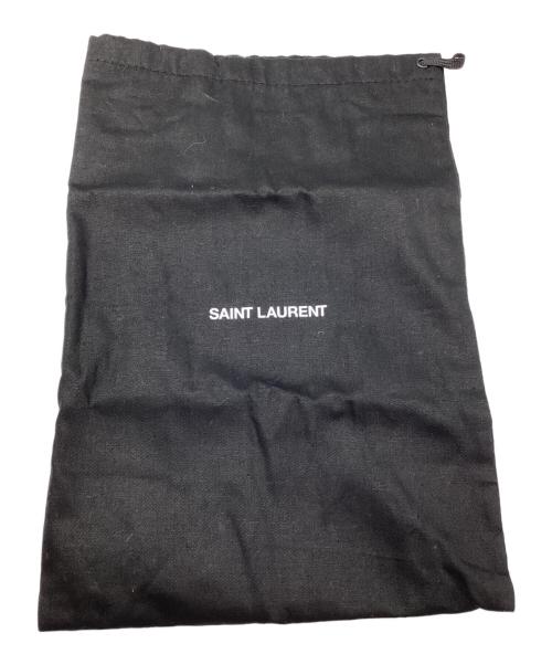 Saint Laurent Paris（サンローランパリ）Saint Laurent Paris (サンローランパリ) カサンドラ エンベロープ チェーンウォレット チェーンショルダーウォレット ブラック×ゴールドの古着・服飾アイテム
