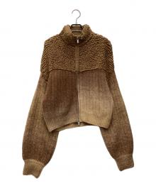 MAISON SPECIAL（メゾンスペシャル）の古着「Loop Knitting Cardigan 厚手カーディガン」｜ブラウン