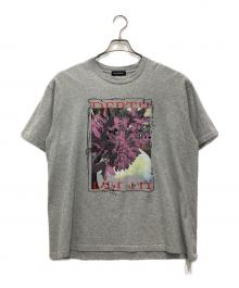 MAISON SPECIAL（メゾンスペシャル）の古着「Flower Photo Oversized T-shirt Tシャツ」｜グレー