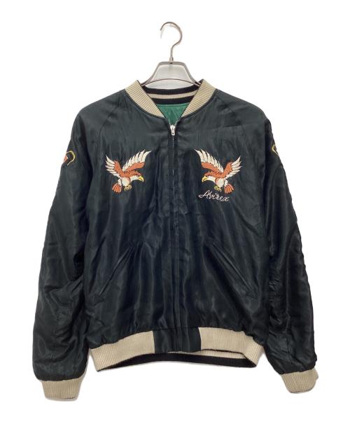 東洋エンタープライズ（トウヨウエンタープライズ）東洋エンタープライズ (トウヨウエンタープライズ) AVIREX (アヴィレックス) SUKA JACKET 50th JAPAN MAP グリーン×ブラック サイズ:SIZE Mの古着・服飾アイテム