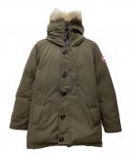 CANADA GOOSEカナダグース）の古着「JASPER PARKA ダウンジャケット」｜ベージュ×ブラック