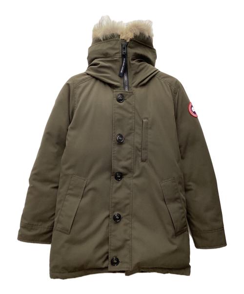 CANADA GOOSE（カナダグース）CANADA GOOSE (カナダグース) JASPER PARKA ダウンジャケット ベージュ×ブラック サイズ:SIZE Sの古着・服飾アイテム