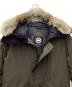 中古・古着 CANADA GOOSE (カナダグース) JASPER PARKA ダウンジャケット ベージュ×ブラック サイズ:SIZE S：35000円