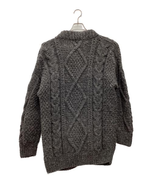 NATIVE AMERICAN（ネイティブアメリカン）NATIVE AMERICAN (ネイティブアメリカン) 厚手カーディガン グレー サイズ:SIZE Lの古着・服飾アイテム