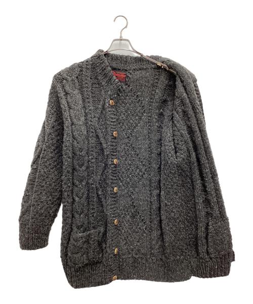 NATIVE AMERICAN（ネイティブアメリカン）NATIVE AMERICAN (ネイティブアメリカン) 厚手カーディガン グレー サイズ:SIZE Lの古着・服飾アイテム