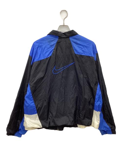 NIKE（ナイキ）NIKE (ナイキ) ナイロンジャケット 00s　銀タグ ブルー×ブラック サイズ:SIZE Mの古着・服飾アイテム