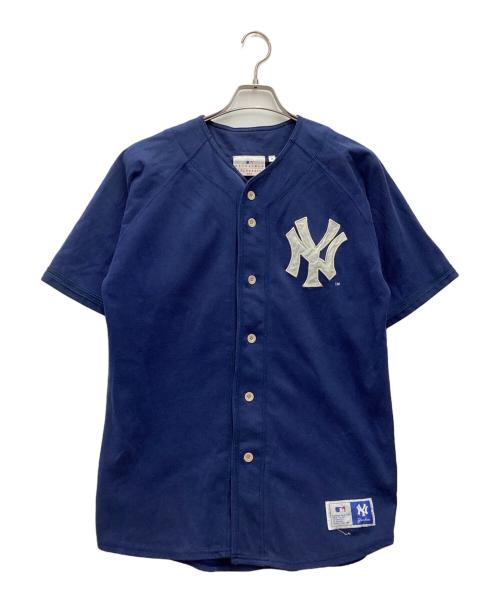 MLB（エムエルビー）MLB (エムエルビー) ゲームシャツ 90s ネイビー サイズ:SIZE Mの古着・服飾アイテム