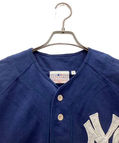 MLB（エムエルビー）MLB (エムエルビー) ゲームシャツ 90s ネイビー サイズ:SIZE Mの古着・服飾アイテム