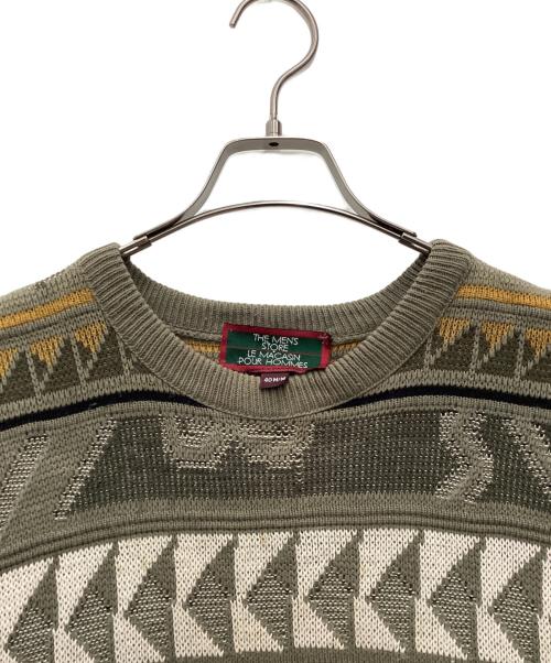 THE MENS STORE LEMAGASIN POUR HOMMES（-）THE MENS STORE LEMAGASIN POUR HOMMES (-) 厚手ニット 80s オリーブ サイズ:SIZE 40の古着・服飾アイテム