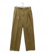 AURALEEオーラリー）の古着「WASHED HEAVY CHINO SLACKS」｜ベージュ