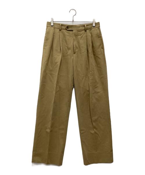 AURALEE（オーラリー）AURALEE (オーラリー) WASHED HEAVY CHINO SLACKS ベージュ サイズ:SIZE 4の古着・服飾アイテム
