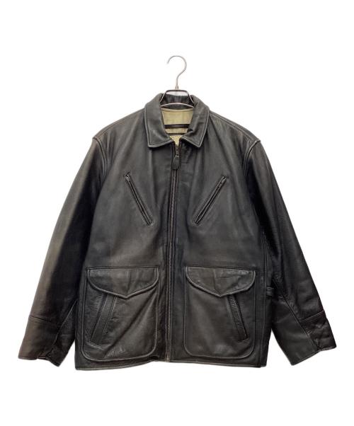 CHEVIGNON（シェビニオン）CHEVIGNON (シェビニオン) レザージャケット ブラック サイズ:SIZE Mの古着・服飾アイテム