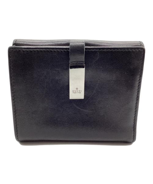 GUCCI（グッチ）GUCCI (グッチ) 2つ折り財布 ブラックの古着・服飾アイテム