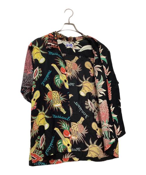 BEAMS（ビームス）BEAMS (ビームス) 半袖シャツ 雷門 ブラック サイズ:SIZE Mの古着・服飾アイテム