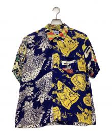 BEAMS（ビームス）の古着「半袖シャツ 雷門」｜ネイビー