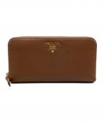 PRADAプラダ）の古着「長財布」｜ブラウン