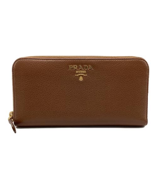 PRADA（プラダ）PRADA (プラダ) 長財布 ブラウンの古着・服飾アイテム