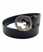 GUCCIグッチ）の古着「ベルト GGマーモント」｜ブラック