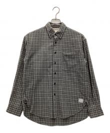 Snow peak（スノーピーク）の古着「チェックシャツ」｜グレー