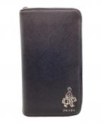 PRADA×PORTERプラダ×ポーター）の古着「サフィアーノ 長財布」｜ブラック