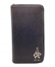 PRADA×PORTER（プラダ×ポーター）の古着「サフィアーノ 長財布」｜ブラック