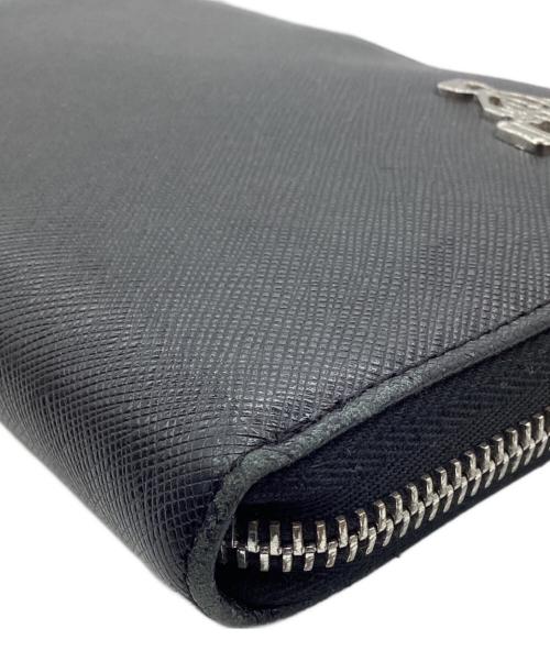 PRADA（プラダ）PRADA (プラダ) PORTER (ポーター) サフィアーノ 長財布 ブラックの古着・服飾アイテム