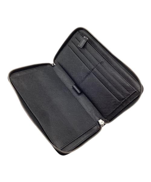 PRADA（プラダ）PRADA (プラダ) PORTER (ポーター) サフィアーノ 長財布 ブラックの古着・服飾アイテム