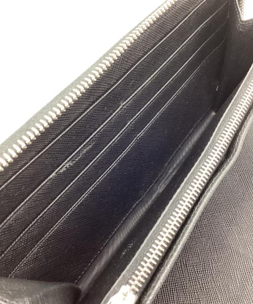 PRADA（プラダ）PRADA (プラダ) PORTER (ポーター) サフィアーノ 長財布 ブラックの古着・服飾アイテム