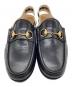 GUCCI (グッチ) ホースビット ストライプ スリングバック スリッパ ローファー ブラック サイズ:SIZE6：24000円