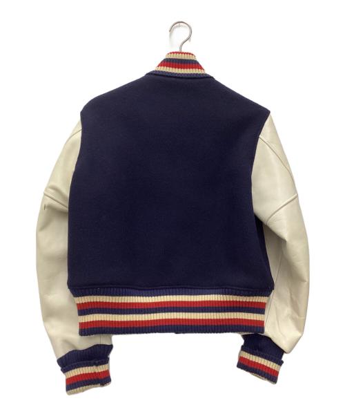 STYLE EYES（スタイルアイズ）STYLE EYES (スタイルアイズ) スタジャン ネイビー×ホワイト サイズ:SIZE 36の古着・服飾アイテム